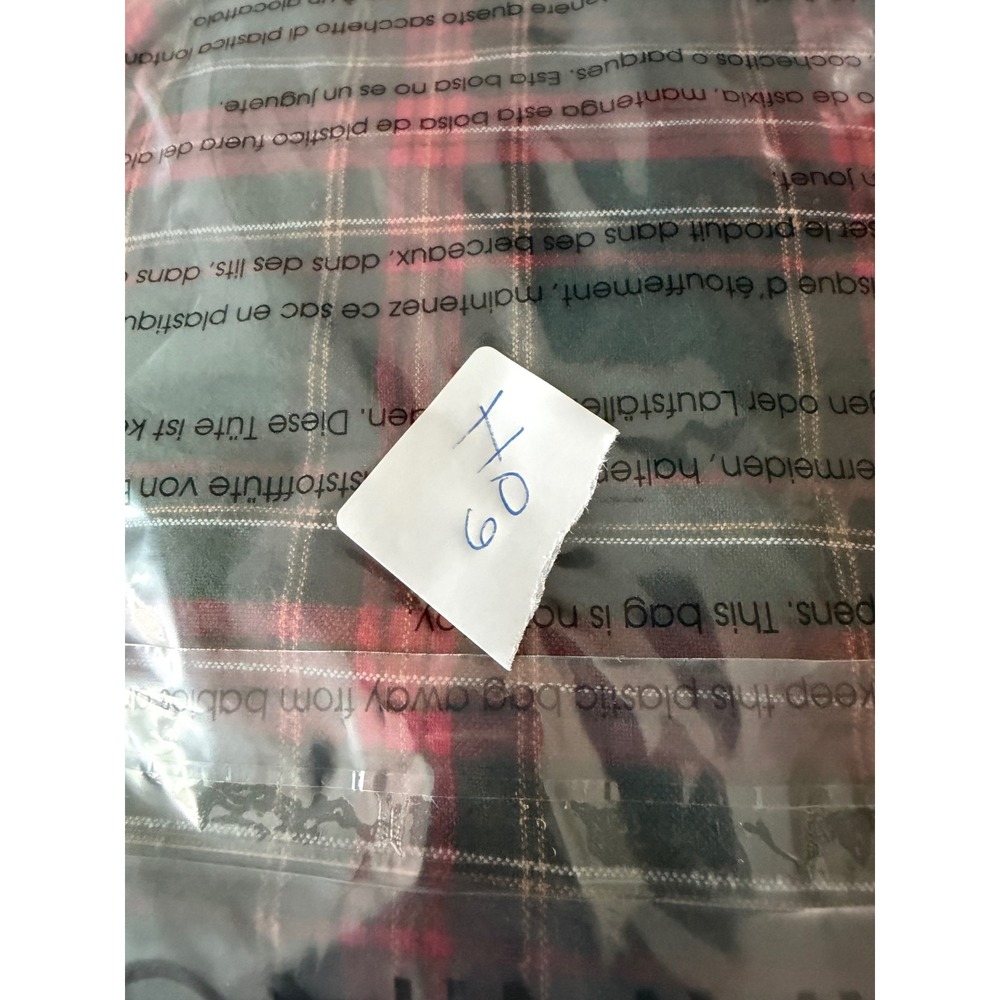 Casey & Max Vintage Christmas Corduroy Plaid Jumper Dress XL Embroidered Holiday - Picture 7 of 7
